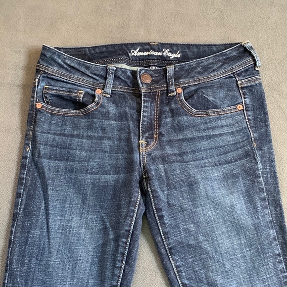 American Eagle Original Boot Cut Stretch Blue Jeans Womens Size 6 - Picture 2 of 7